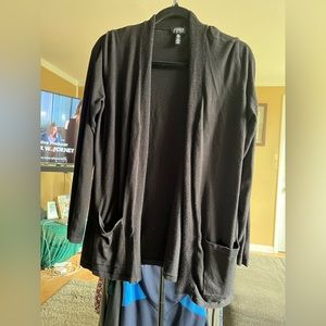 Jones New York - M soft black cardigan sweater